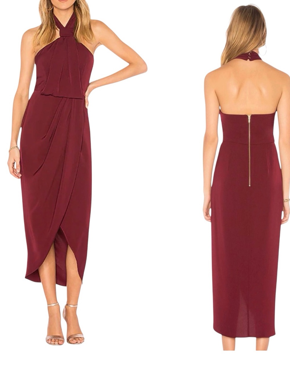Shona Joy Core Knot Drape Dress